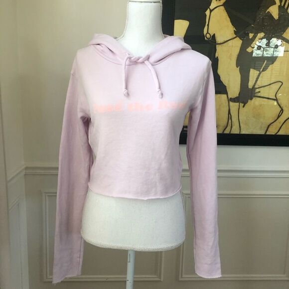WILDFOX Pasé The Rosé Ivy Hoodie Crop NWT S - Picture 2 of 7